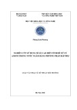 Luận văn Thạc sĩ Kỹ thuật môi trường: Nghiên cứu sử dụng xỉ lò cao biến tính để xử lý amoni trong nước ngầm bằng phương pháp hấp phụ