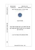 Luận văn Thạc sĩ ngành Máy tính: Thay đổi tín hiệu đèn giao thông đô thị dựa trên mức độ ưu tiên của các hướng qua giao lộ