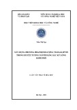 Luận văn Thạc sĩ Hóa học: Xây dựng phương pháp định lượng Vildagliptin trong huyết tương người bằng sắc ký lỏng khối phổ