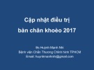 Bài giảng Cập nhật điều trị bàn chân khoèo 2017 - Bs. Huỳnh Mạnh Nhi