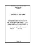 Khoá luận Tốt nghiệp Đại học: Thiết kế sơ đồ tư duy nhằm hệ thống hóa lý thuyết phần phi kim hóa vô cơ phổ thông