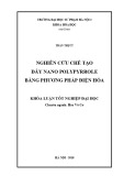 Khoá luận tốt nghiệp Đại học: Nghiên cứu chế tạo dây nano Polypyrrole bằng phương pháp điện hóa