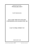 Luận văn Thạc sĩ Nhân văn: Đầu tư trực tiếp nước ngoài (FDI) ở thành phố Hạ Long giai đoạn 1990 - 2014