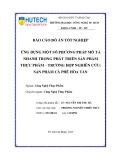 Đồ án tốt nghiệp: Ứng dụng một số phương pháp mô tả nhanh trong phát triển sản phẩm thực phẩm – trường hợp nghiên cứu: Sản phẩm cà phê hòa tan