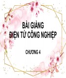 Bài giảng môn Điện tử công nghiệp: Chương 4 - Thiết kế hệ điều khiển dùng PLC