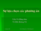 Bài giảng Phân tích chi phí lợi ích: Chương 1 - Trần Võ Hùng Sơn & Võ Đức Hoàng Vũ