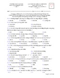 Đề thi giữa học kì 1 môn Hóa học lớp 12 năm 2020-2021 có đáp án - Trường THPT chuyên Nguyễn Thị Minh Khai