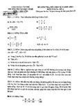 Đề thi giữa học kì 2 môn Toán lớp 6 năm 2020-2021 - Trường THCS Đặng Trần Côn