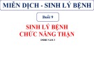 Bài giảng Miễn dịch - Sinh lý bệnh: Buổi 9 - ThS.BS Lê Thị Thu Hương