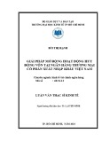 Luận văn Thạc sĩ Kinh tế: Giải pháp mở rộng hoạt động huy động vốn tại Ngân hàng thương mại cổ phần xuất nhập khẩu Việt Nam (Eximbank)