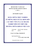 Luận văn Thạc sĩ Kinh tế: Bằng chứng thực nghiệm về những nhân tố tác động đến cấu trúc vốn của các doanh nghiệp niêm yết trên thị trường chứng khoán Việt Nam