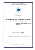 Luận văn Thạc sĩ Kinh tế: Điều hành chính sách tỷ giá góp phần cải thiện cán cân thương mại Việt Nam