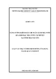 Luận văn Thạc sĩ Quản lý kinh tế: Tăng cường kiểm soát chi ngân sách nhà nước qua Kho bạc Nhà nước cấp huyện tại tỉnh Thái Nguyên