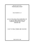 Luận văn Thạc sĩ Quản lý giáo dục: Quản lý ứng dụng công nghệ thông tin và truyền thông trong đào tạo ở Trường Đại học Hùng Vương, tỉnh Phú Thọ