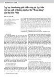 Dạy học theo hướng phát triển năng lực đọc hiểu cho học sinh từ trường hợp bài thơ “Thuốc đắng” của Mai Văn Phấn