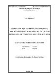 Luận văn Thạc sĩ Khoa học lâm nghiệp: Nghiên cứu đặc tính dòng chảy mặt của một số mô hình sử dụng đất tại Lâm trường Lương Sơn – huyện Lương Sơn - tỉnh Hòa Bình