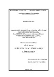 Luận văn Thạc sĩ Khoa học Lâm nghiệp: Nghiên cứu ảnh hưởng của các yếu tố khí hậu đến sinh trưởng của Bạch tùng (Dacrycarpus imbricatus Blume) ở khu rừng phòng hộ La Ngà, tỉnh Bình Thuận