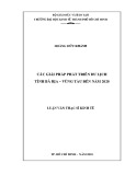 Luận văn Thạc sĩ Kinh tế: Các giải pháp phát triển du lịch tỉnh Bà Rịa – Vũng Tàu đến năm 2020