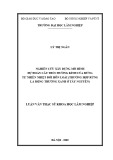 Luận văn Thạc sĩ Khoa học Lâm nghiệp: Nghiên cứu xây dựng mô hình dự đoán cấu trúc đường kính của rừng tự nhiên nhiệt đới hỗn loài (trường hợp rừng lá rộng thường xanh ở Tây Nguyên)