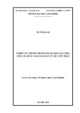 Luận văn Thạc sĩ Khoa học lâm nghiệp: Nghiên cứu phương pháp đánh giá khả năng chắn sóng của rừng ngập mặn bằng tư liệu viễn thám