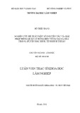 Luận văn Thạc sĩ Khoa học lâm nghiệp: Nghiên cứu đề xuất một số nguyên tắc và giải pháp đồng quản lý rừng bền vững tại xã Hòa Thắng, huyện Bắc Bình, tỉnh Bình Thuận