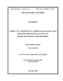 Luận văn Thạc sĩ Khoa học lâm nghiệp: Nghiên cứu ảnh hưởng của chính sách giao đất, giao rừng đến kinh tế hộ tại xã Hải Vân huyện Như Thanh - tỉnh Thanh Hóa