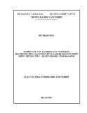 Luận văn Thạc sĩ Khoa học lâm nghiệp: Nghiên cứu các tác động của người dân địa phương đến tài nguyên rừng tại Khu bảo tồn thiên nhiên Thượng Tiến – huyện Kim Bôi - tỉnh Hòa Bình