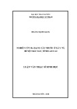 Luận văn Thạc sĩ Sinh học: Nghiên cứu đa dạng cây thuốc ở tại xã Y tý, huyện Bát Xát, tỉnh Lào Cai