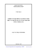 Luận văn Thạc sĩ Sinh học: Nghiên cứu hệ thống tái sinh in vitro phục vụ chuyển gen ở cây đậu Nho nhe (Vigna umbellata)