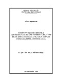 Luận văn Thạc sĩ Sinh học: Nghiên cứu đặc điểm hình thái, mật độ, khả năng tái sinh tự nhiên và hoạt tính kháng khuẩn của loài Cáp đài loan (Capparis formosana Hemsl.) ở tỉnh Hà Giang