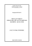 Luận văn Thạc sĩ Sinh học: Phân lập vi khuẩn nitrate hóa thu tại vùng biển đảo Hải Phòng - Quảng Ninh