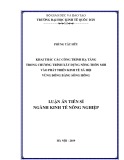 Luận án Tiến sĩ ngành Kinh tế nông nghiệp: Khai thác các công trình hạ tầng trong chương trình xây dựng nông thôn mới vào phát triển kinh tế xã hội vùng đồng bằng Sông Hồng