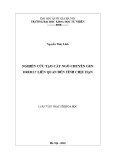 Luận văn Thạc sĩ Khoa học: Nghiên cứu tạo cây ngô chuyển gen DREB2.7 liên quan đến tính chịu hạn