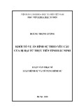 Luận văn Thạc sĩ Luật Hình sự và Tố tụng hình sự: Khởi tố vụ án hình sự theo yêu cầu của bị hại từ thực tiễn tỉnh Bắc Ninh