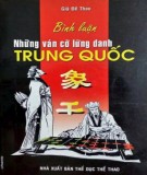 Bình luận những ván cờ lừng danh Trung Quốc: Phần 1