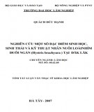 Luận văn Thạc sĩ Khoa học lâm nghiệp: Nghiên cứu các đặc điểm sinh học sinh thái và kỹ thuật nhân nuôi loài nhím đuôi ngắn (Hystrix brachyura) tại Đăk Lăk