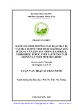 Luận văn Thạc sĩ Chăn nuôi: Đánh giá sinh trưởng giai đoạn hậu bị và chất lượng tinh dịch giai đoạn đầu sử dụng của lợn đực giống Landrace, Yorkshire, Duroc nuôi tại Trung tâm Giống vật nuôi tỉnh Hòa Bình