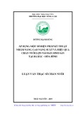 Luận văn Thạc sĩ Chăn nuôi: Áp dụng một số biện pháp kỹ thuật nhằm nâng cao năng suất và hiệu quả chăn nuôi lợn nái Bản sinh sản tại Đà Bắc - Hòa Bình