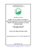 Luận văn Thạc sĩ Chăn nuôi: Nghiên cứu đặc điểm ngoại hình và khả năng sinh sản của gà Lạc Thủy nuôi trong nông hộ tại huyện Lạc Thủy tỉnh Hòa Bình