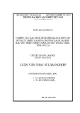 Luận văn Thạc sĩ Lâm nghiệp: Nghiên cứu xác định tổng sinh khối quang hợp cho rừng tự nhiên lá rộng thường xanh tại Khu bảo tồn thiên nhiên CoPia, huyện Thuận Châu, tỉnh Sơn La