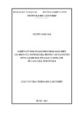 Luận văn Thạc sĩ Khoa học lâm nghiệp: Nghiên cứu một số giải pháp nhằm giảm thiểu tác động của người dân địa phương vào tài nguyên rừng tại khu bảo tồn loài và sinh cảnh Mù Cang Chải, tỉnh Yên Bái