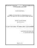 Luận văn Thạc sĩ Khoa học lâm nghiệp: Nghiên cứu cấu trúc và tính đa dạng của thực vật thân gỗ tại vườn quốc gia Bù Gia Mập