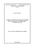 Luận văn Thạc sĩ Khoa học lâm nghiệp: Nghiên cứu nội dung quy hoạch lâm nghiệp huyện Như Thanh – tỉnh Thanh Hóa giai đoạn 2013 - 2020