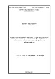 Luận văn Thạc sĩ Khoa học Lâm nghiệp: Nghiên cứu xây dựng phương án quy hoạch nông lâm nghiệp xã Minh Hợp, huyện Quỳ Hợp, tỉnh Nghệ An