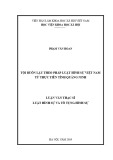 Luận văn Thạc sĩ Luật Hình sự và Tố tụng hình sự: Tội buôn lậu theo pháp luật hình sự Việt Nam từ thực tiễn tỉnh Quảng Ninh