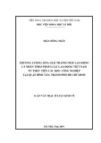 Luận văn Thạc sĩ Luật học: Thương lượng, hòa giải tranh chấp lao động cá nhân theo pháp luật lao động Việt Nam từ thực tiễn các Khu công nghiệp tại quận Bình Tân, thành phố Hồ Chí Minh