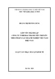 Luận văn Thạc sĩ Luật kinh tế: Góp vốn thành lập Công ty TNHH hai thành viên trở lên theo pháp luật doanh nghiệp Việt Nam hiện nay