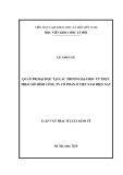 Luận văn Thạc sĩ Luật kinh tế: Quản trị đại học tại các trường đại học tư thục theo mô hình công ty cổ phần ở Việt Nam hiện nay