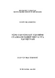 Luận văn Thạc sĩ Kinh tế: Nâng cao năng lực tài chính của DNNVV tại Việt Nam
