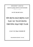 Luận văn Thạc sĩ Kinh tế: Tín dụng bất động sản tại các ngân hàng thương mại Việt Nam